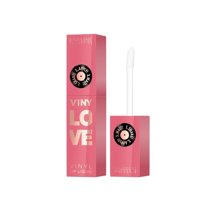 Eveline VinyLove długotrwała Pomadka płynna z efektem gloss /05/ Rosy 4 ml