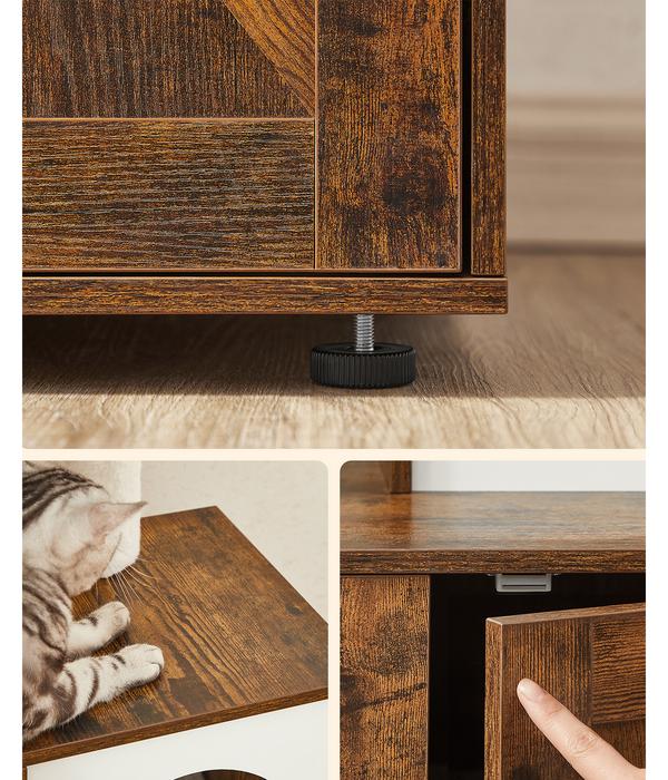 Feandrea Kratzbaum mit Katzenklo-Schrank, ca.