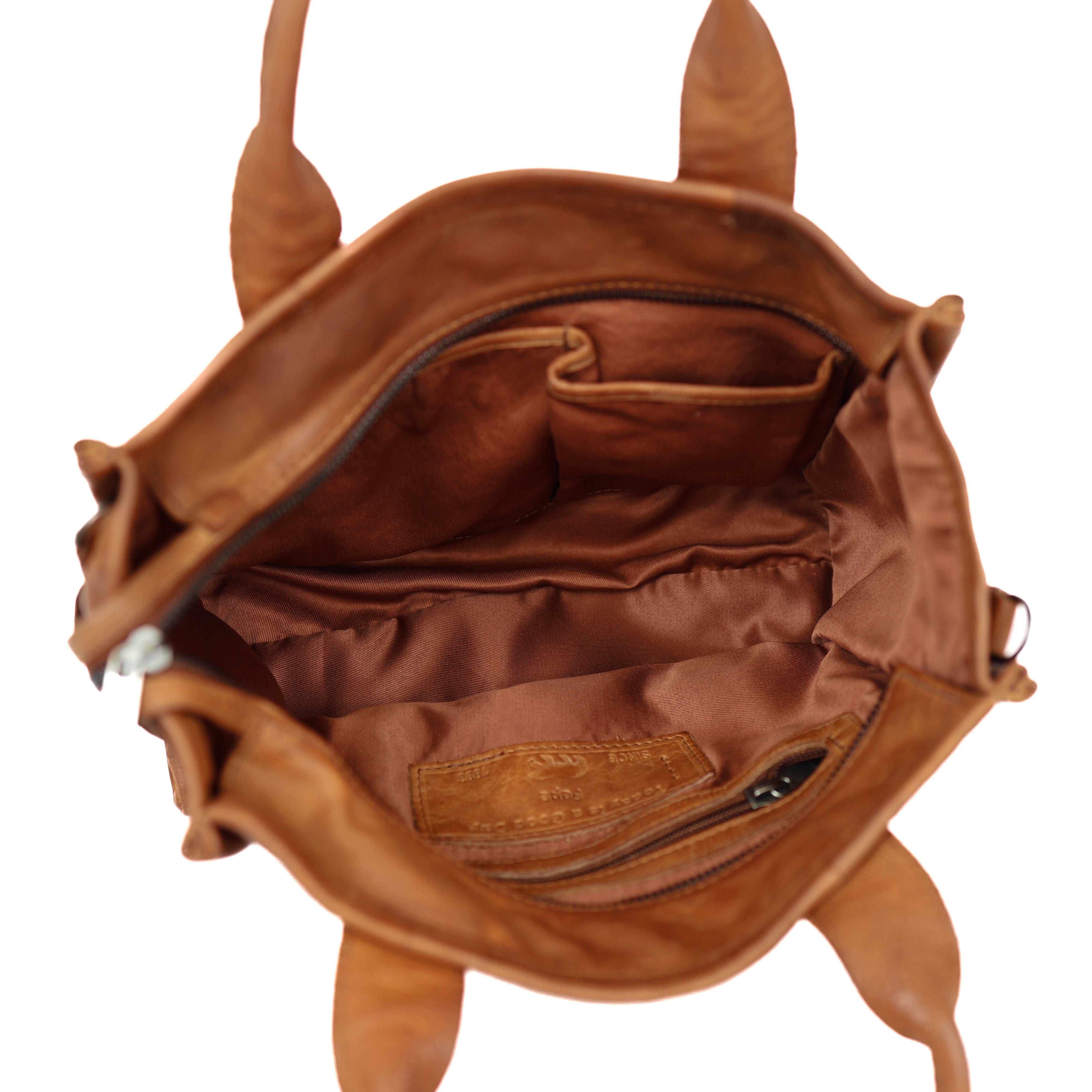 Tote bag 'Pepe' M cognac Cognac