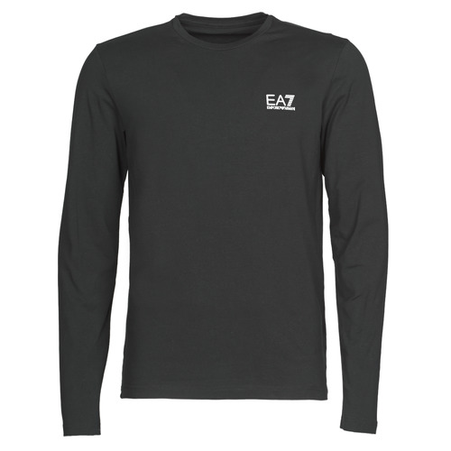 Emporio Armani EA7 - TRAIN CORE ID M TEE LS ST - Noir / Logo blanc