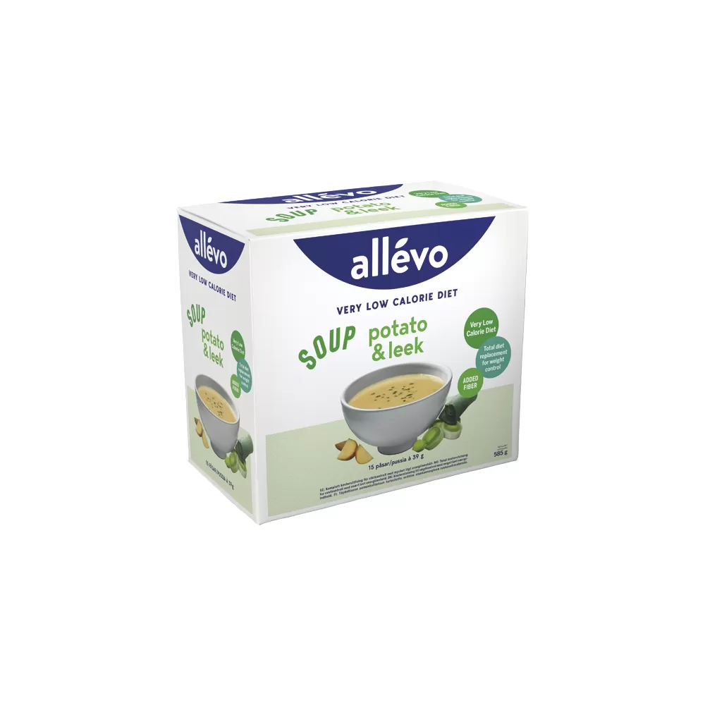 Allévo VLCD Soup Potato & Leek - 15x39 g