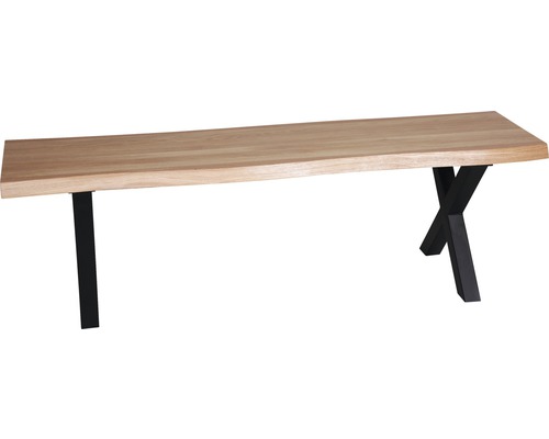 X-vormig bankframe, zwart, 420x400 mm, 1 stuk