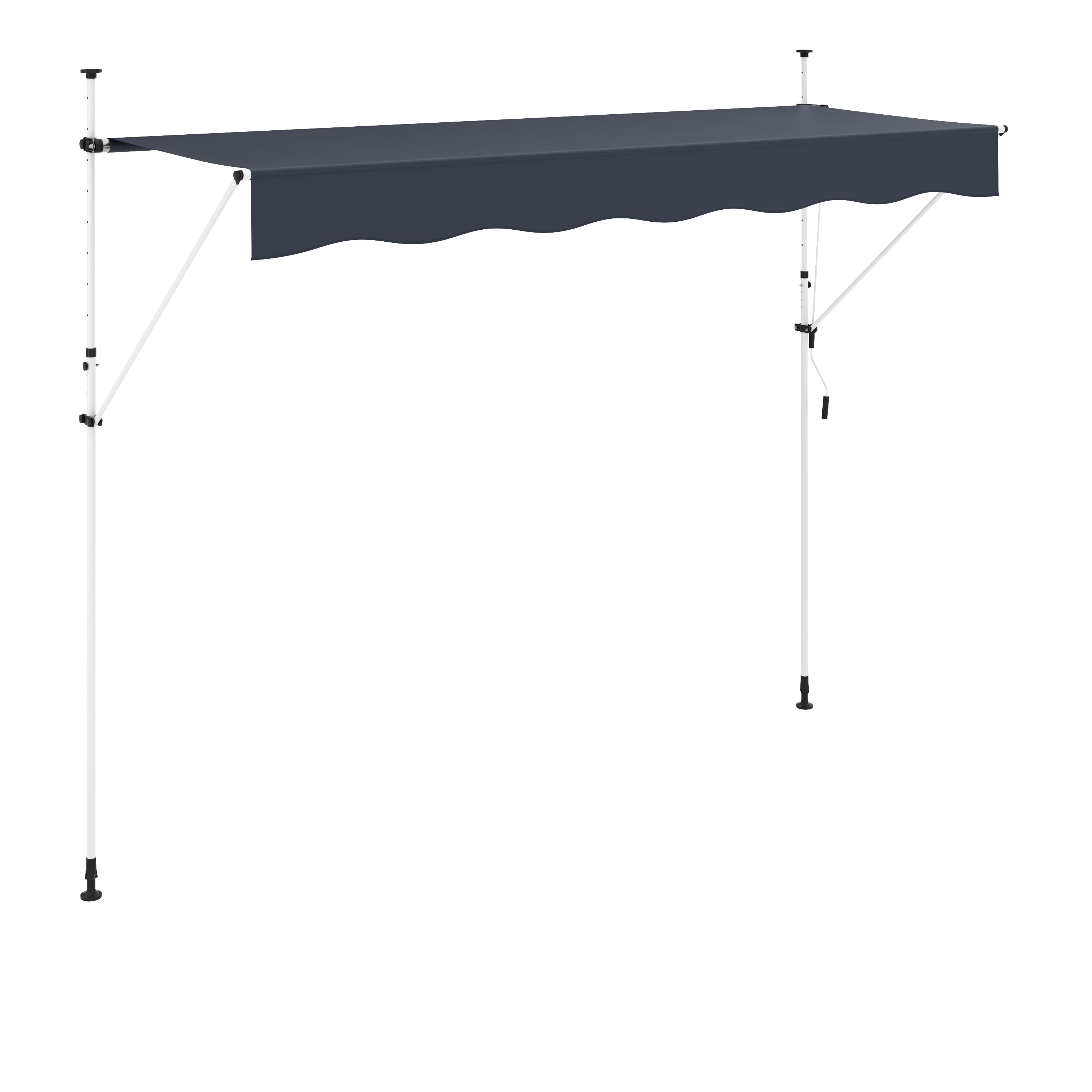 Balkonmarkise 350 x 120 cm anthrazit