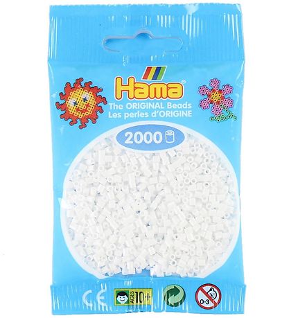 Hama Mini Perlen - 2000 st. - Weiß