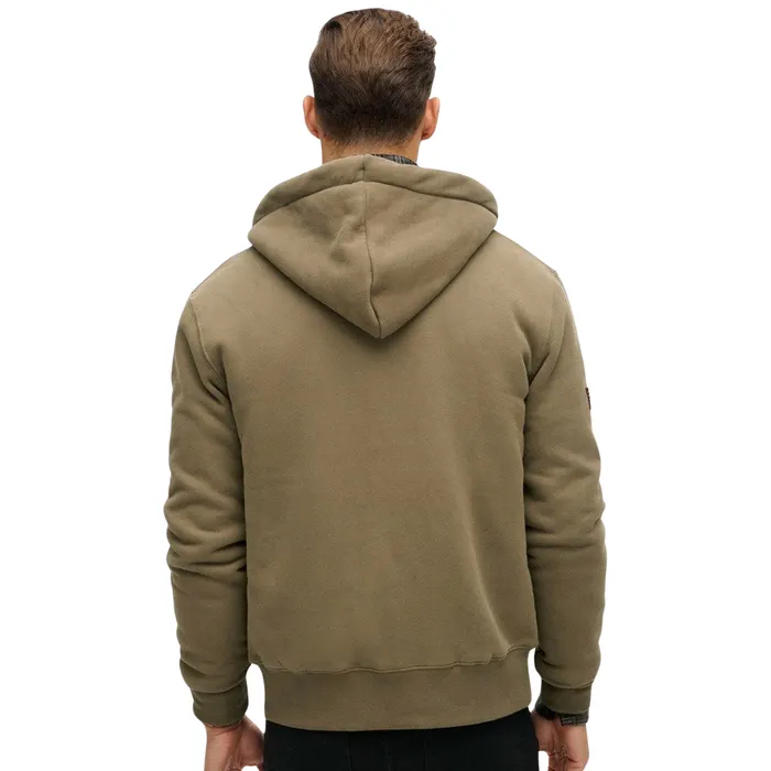 Superdry Borg Lined Ziphood Vest Heren