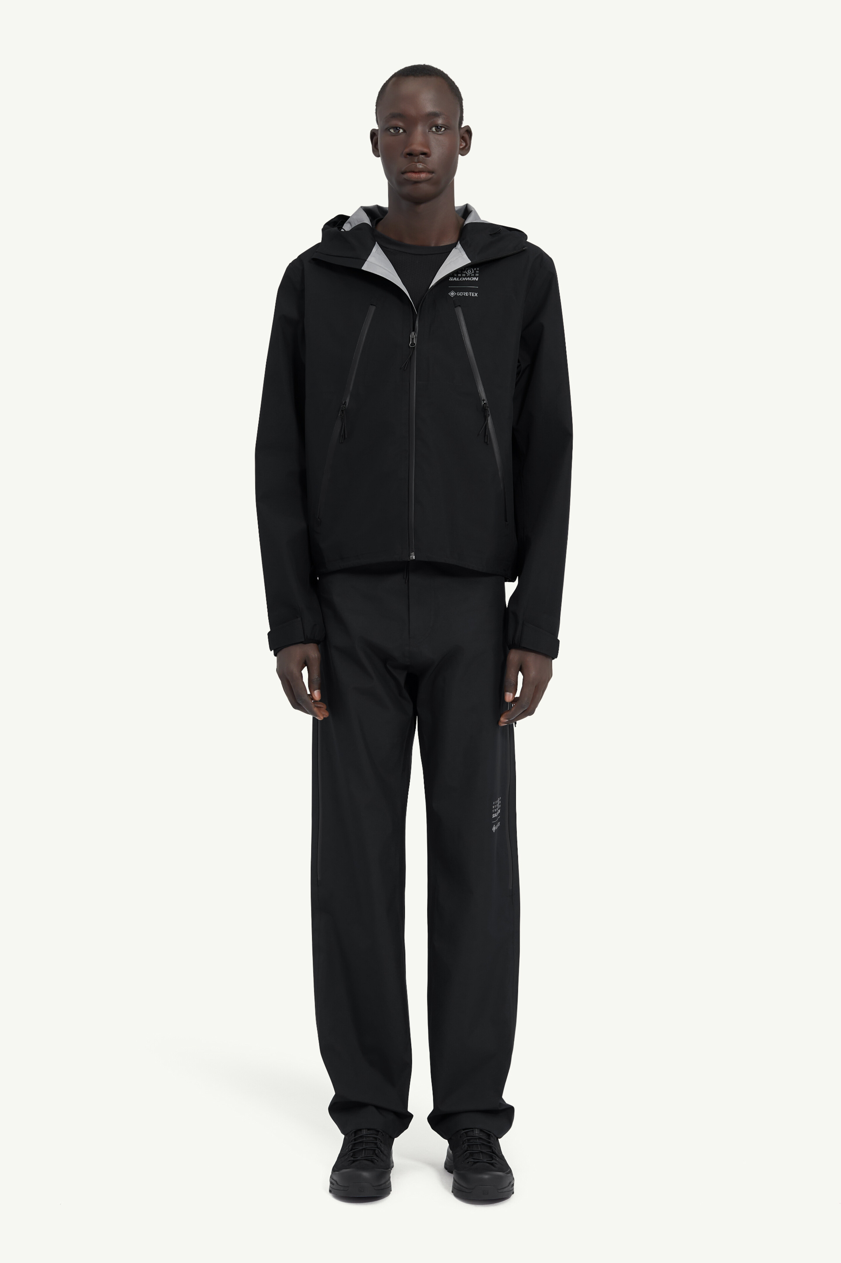 Coupe-vent à capuche GORE-TEX MM6 x Salomon Noir