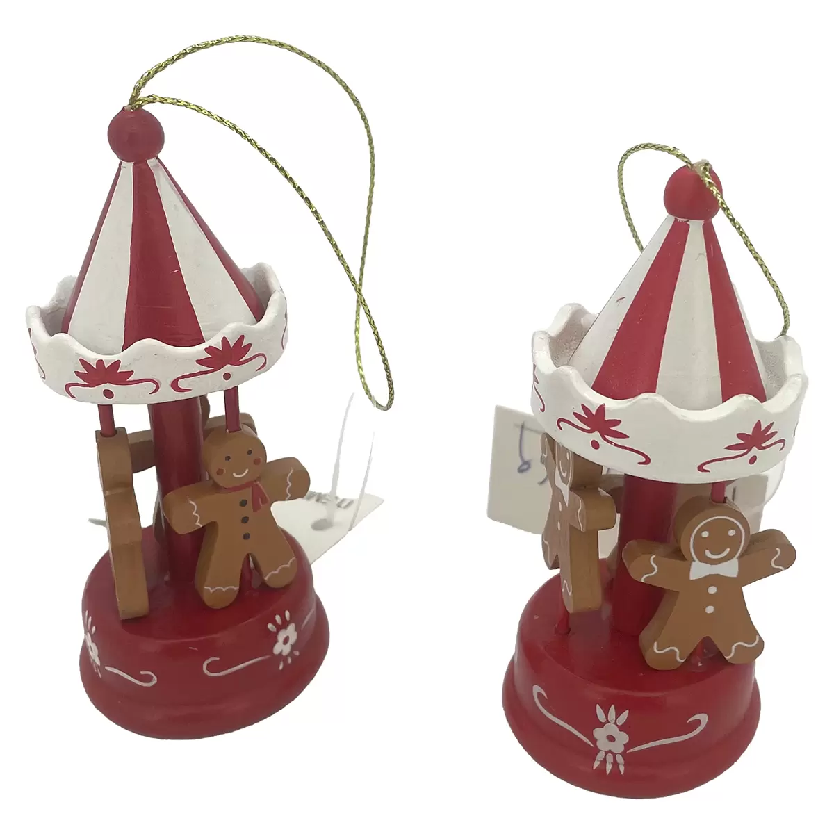 Karussel Lebkuchen braun,rot,weiss