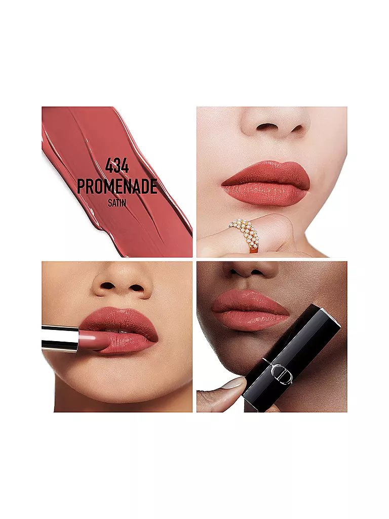 DIOR Lippenstift - Rouge Dior Satin Lipstick (434 Promenade) hellbraun