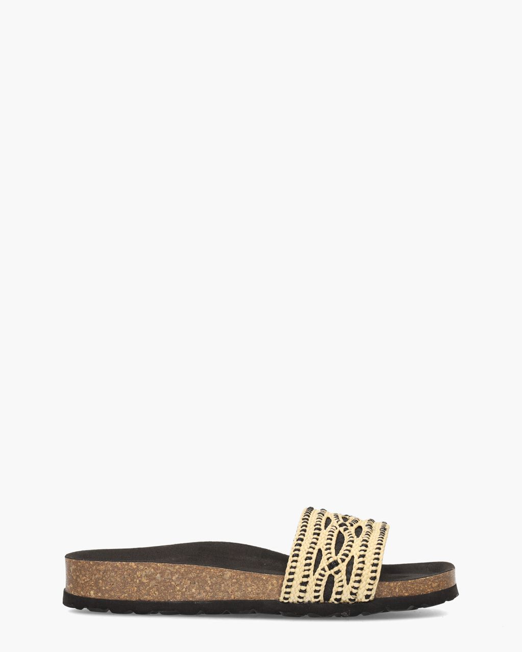 Cypres Tisha Beige/Zwart Damesslippers