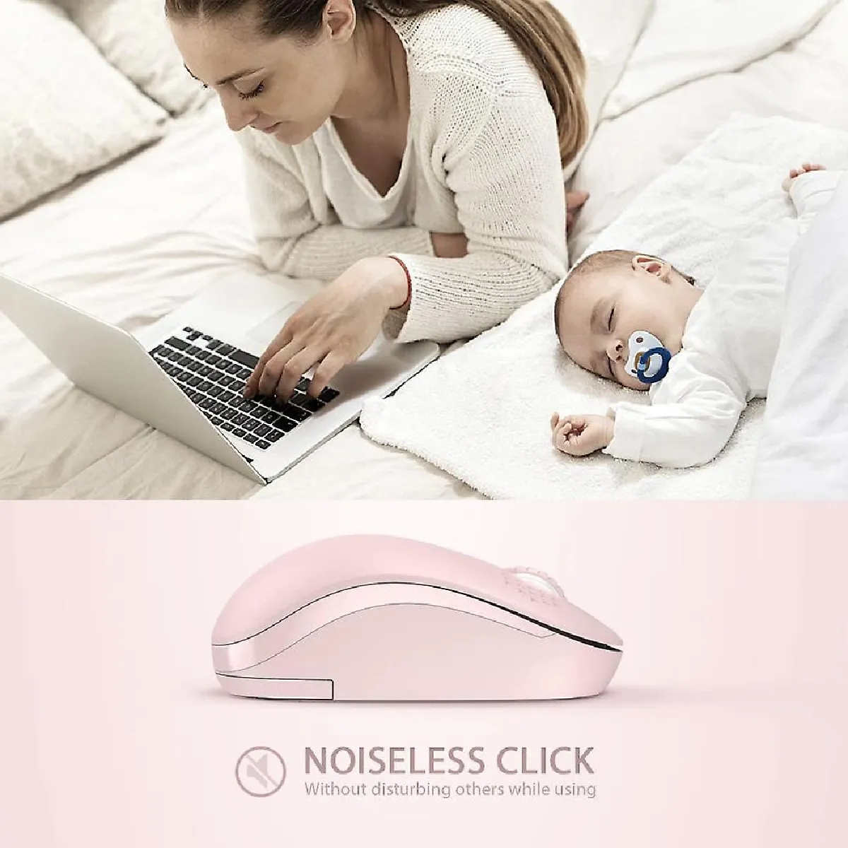 Universal Souris Sans Fil - Rose