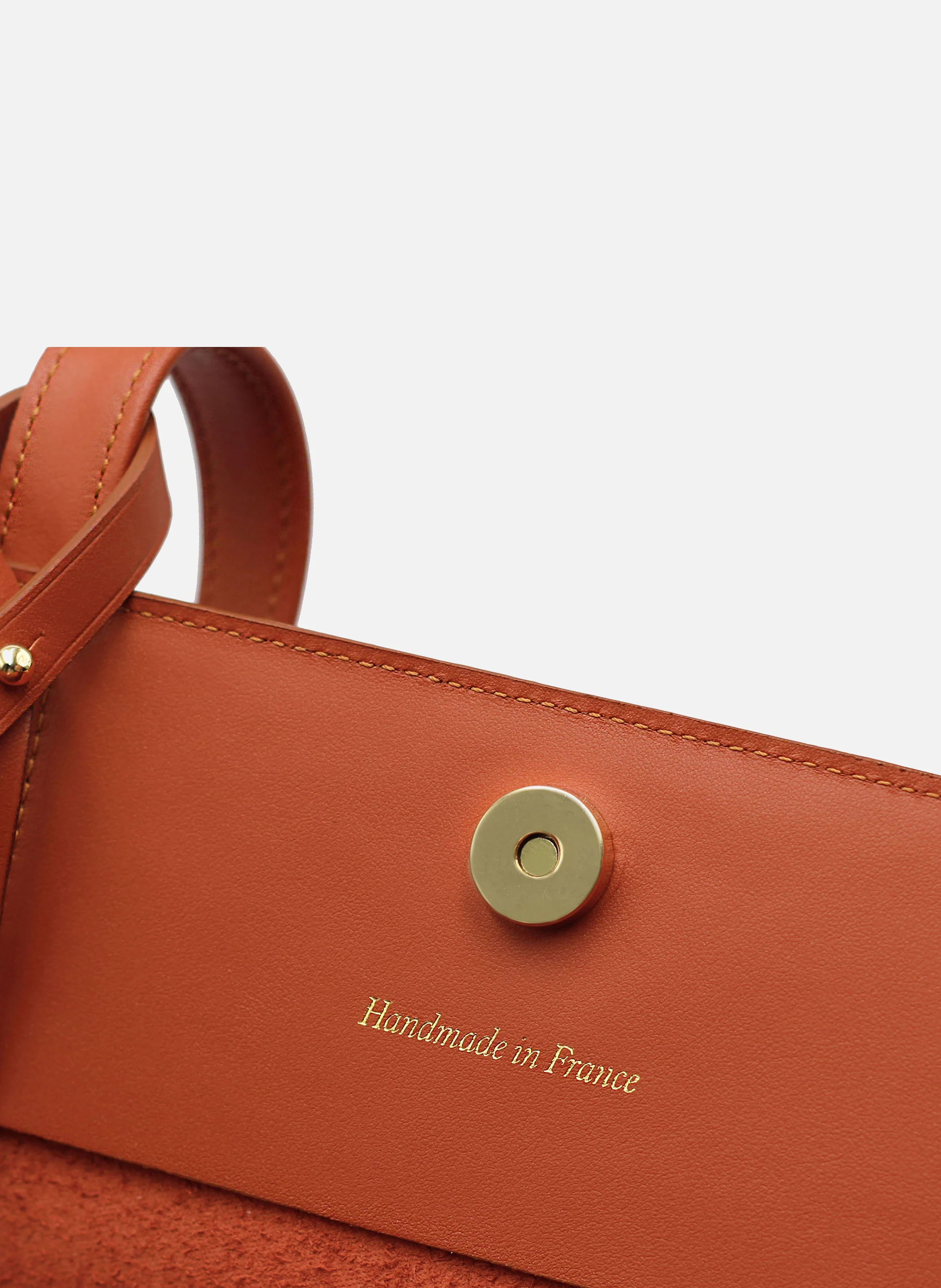 Sac cabas cuir lisse | Orange