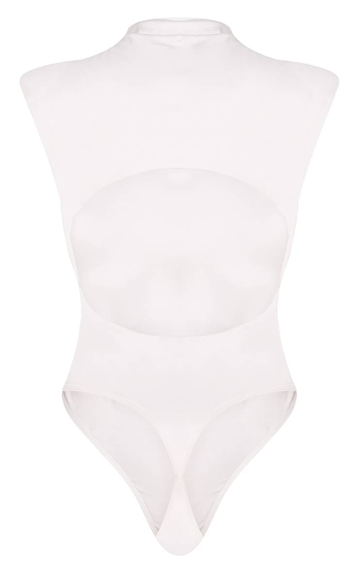 Blanc Body Moulant Col Bénitier Dos Nu Toucher Doux