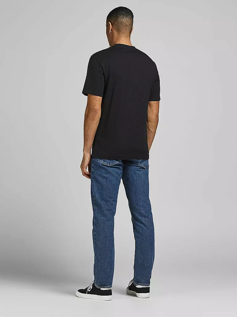JACK & JONES T-Shirt JJERELAXED  schwarz