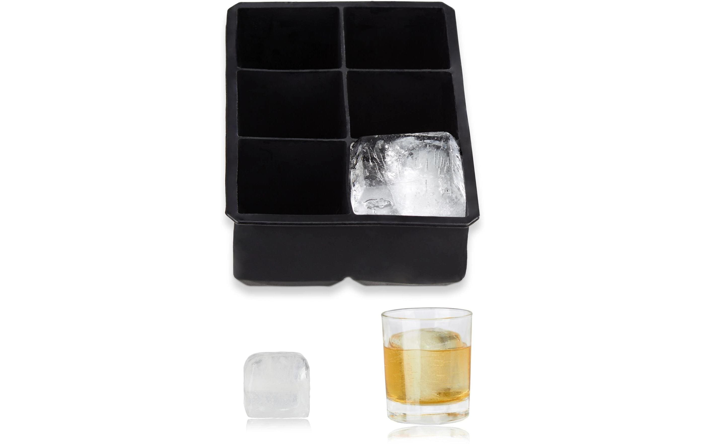 Eiswürfelform 6 Stück, SchwarzSchwarze Eiswürfelform aus Silikon