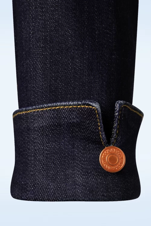 Rock-a-Booty Lisa Swingjurk in donker denim blauw