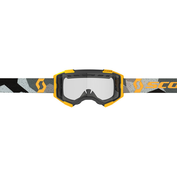 Scott - Masque Fury Enduro Jaune / Camouflage Gris