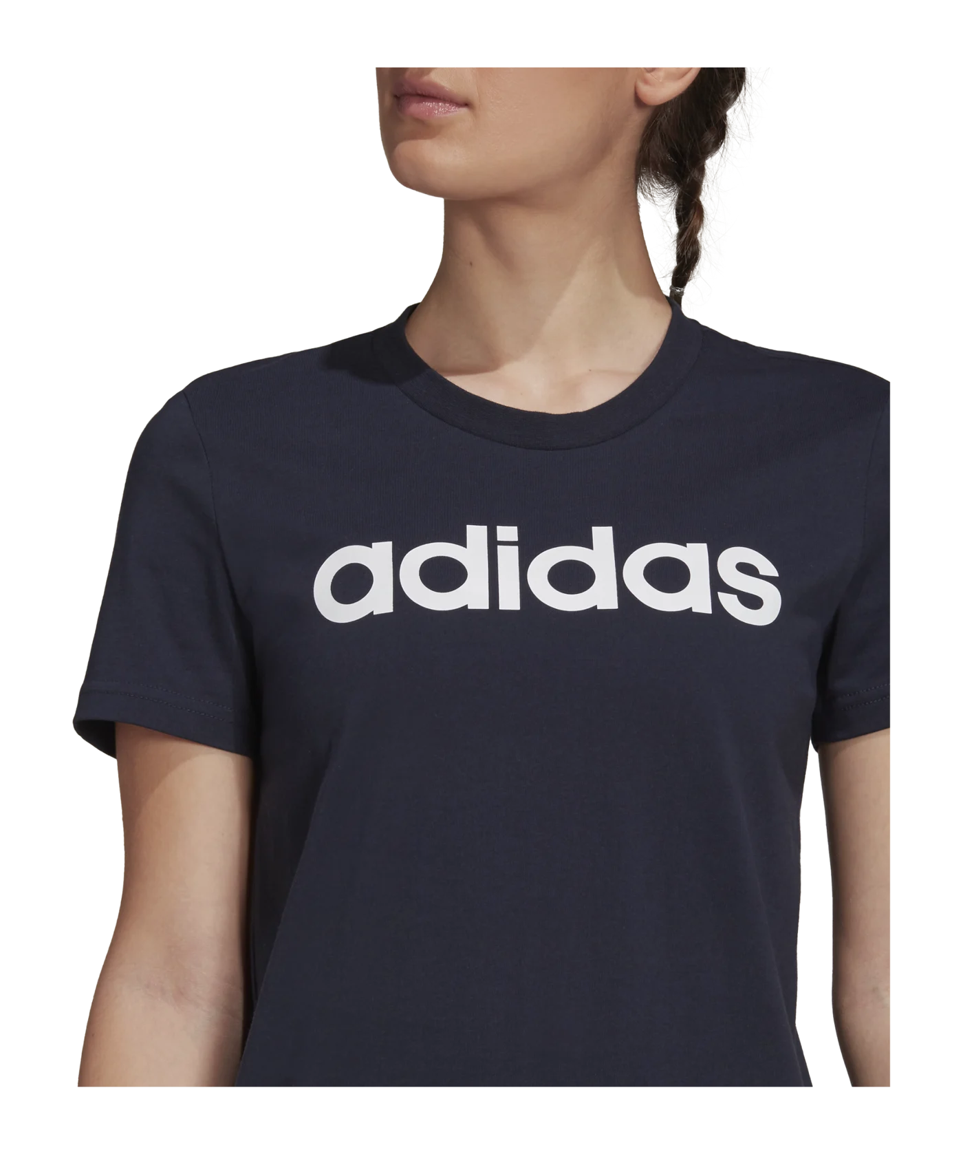 adidas Essentials T-Shirt Blau Weiss
