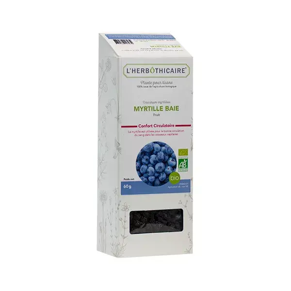 Chá de ervas de mirtilo L'Herbôthicaire 60g