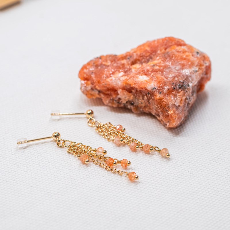 Boucles d'oreilles Bianca en Pierres de Soleil