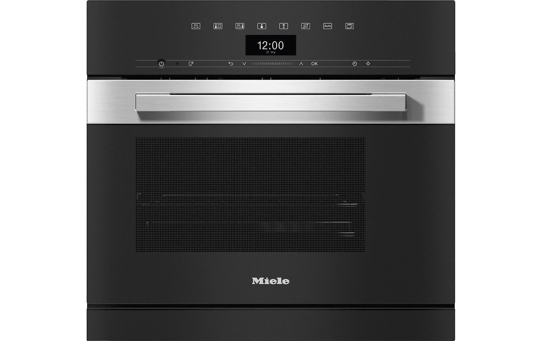 Dampfgarer DG 7440-55, Edelstahl/Schwarz<br>Einbau-Dampfgarer