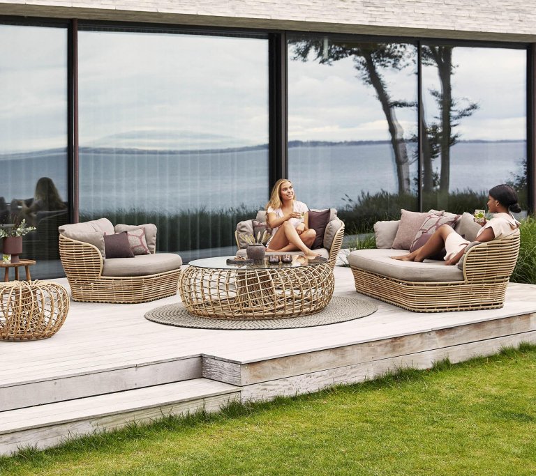 Cane-Line Basket Lounge fauteuil naturel