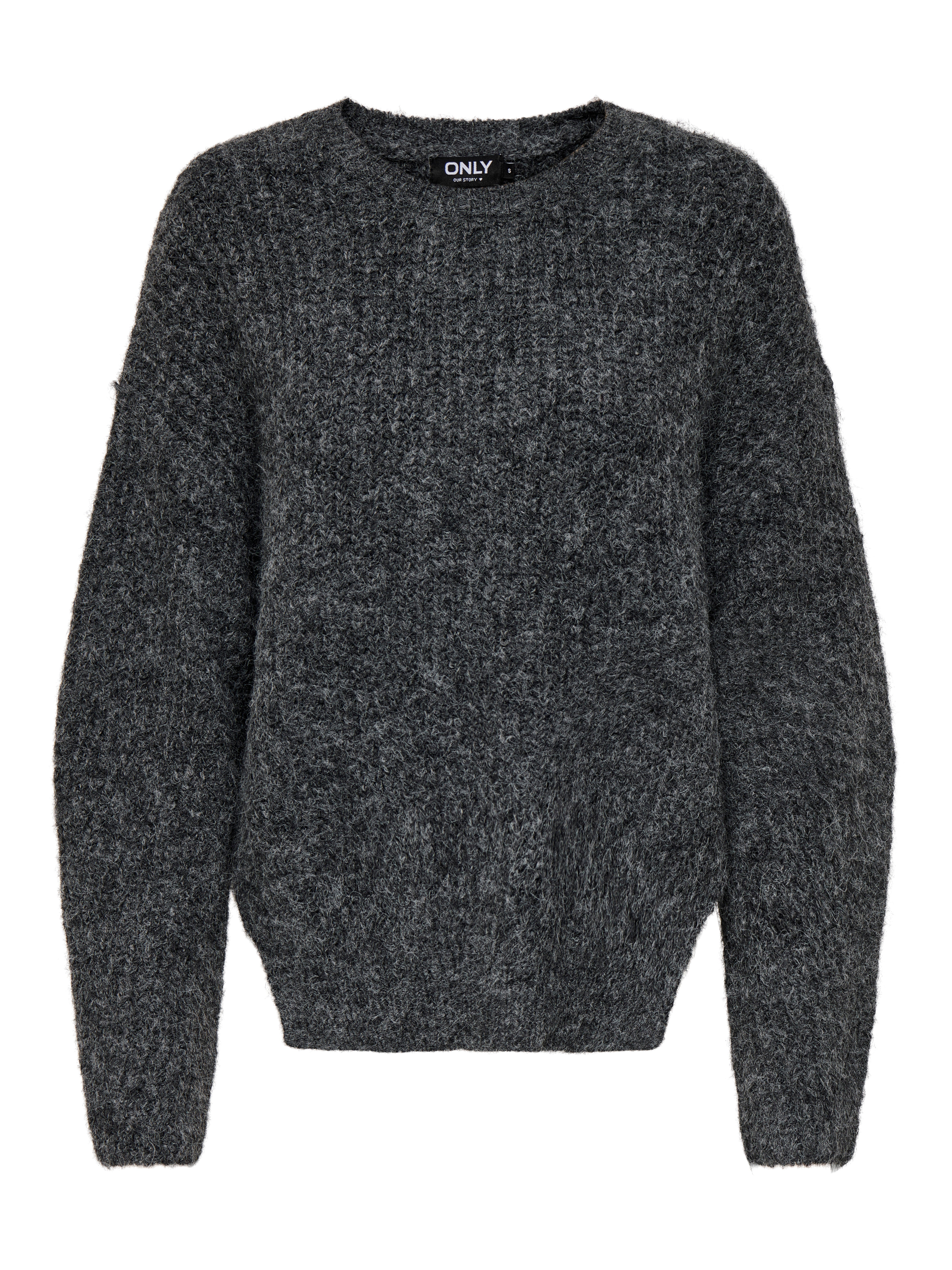 ONLMOON Strickpullover Dark Grey Melange