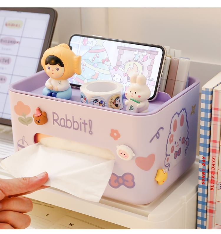 Baburu - Plastic tissuedoos met sticker