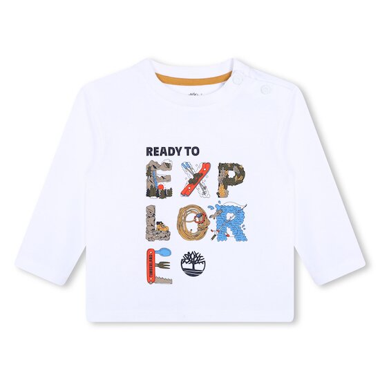 Tee-shirt manches longues   blanc        de               Timberland