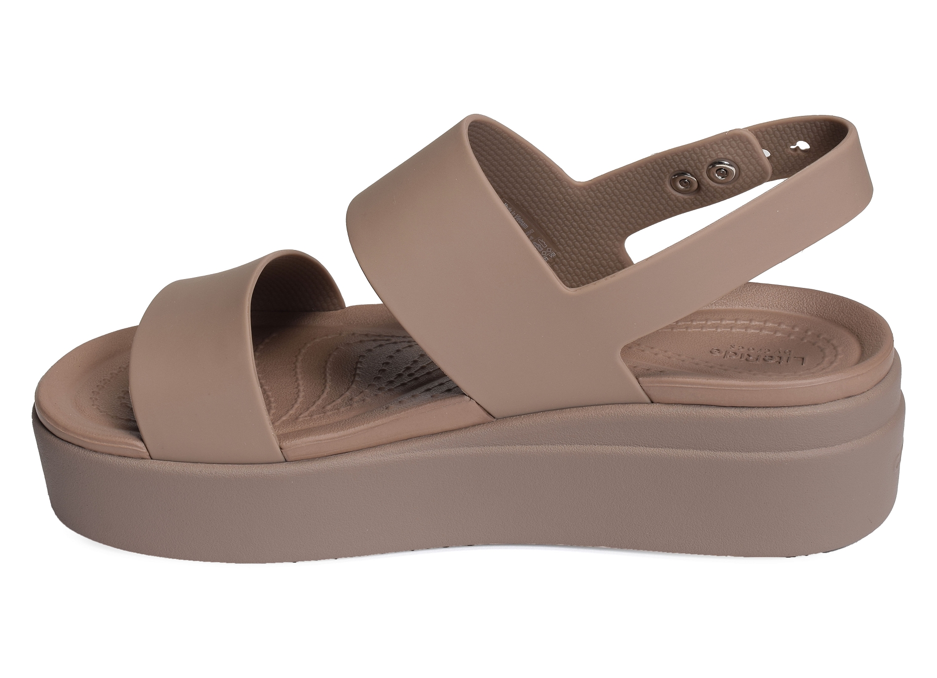 Brooklyn low wedge taupe