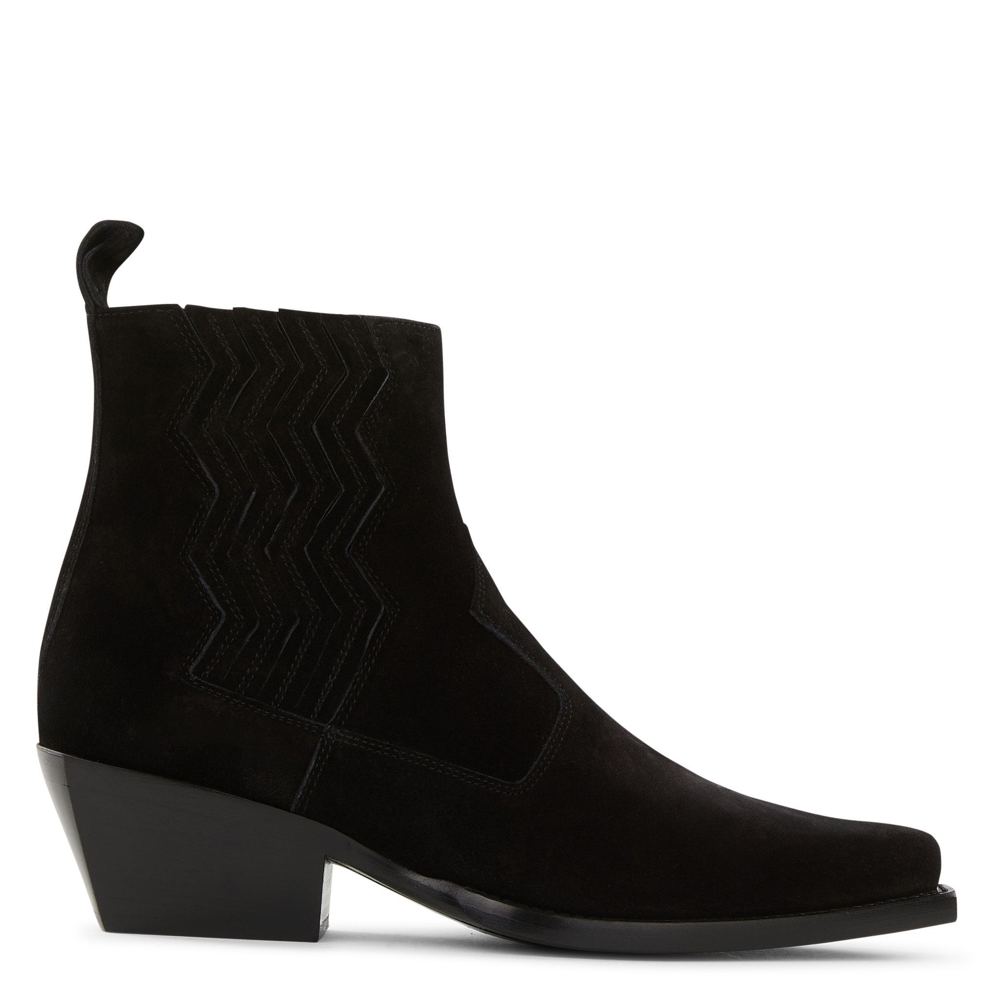 CALAMITY 40 - Bottine western chelsea en cuir velours | Noir