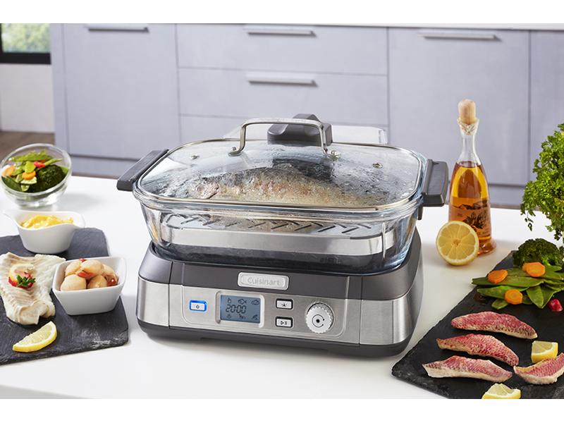 Cuisinart Dampfgarer Digital Steam Cooker Dampfgarer mit Kochtopf und Deckel aus widerstandsfähigem Glas