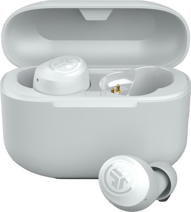 JLab Go Air Pop true wireless in-ear høretelefoner (skyhvid)