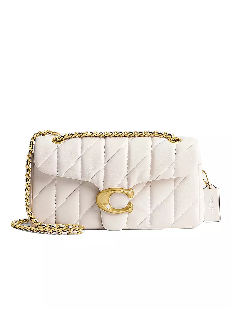 COACH Ledertasche - Umhängetasche TABBY creme