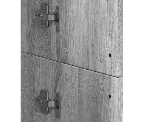 Buffet haut sonoma gris 60x35x180 cm bois d'ingénierie