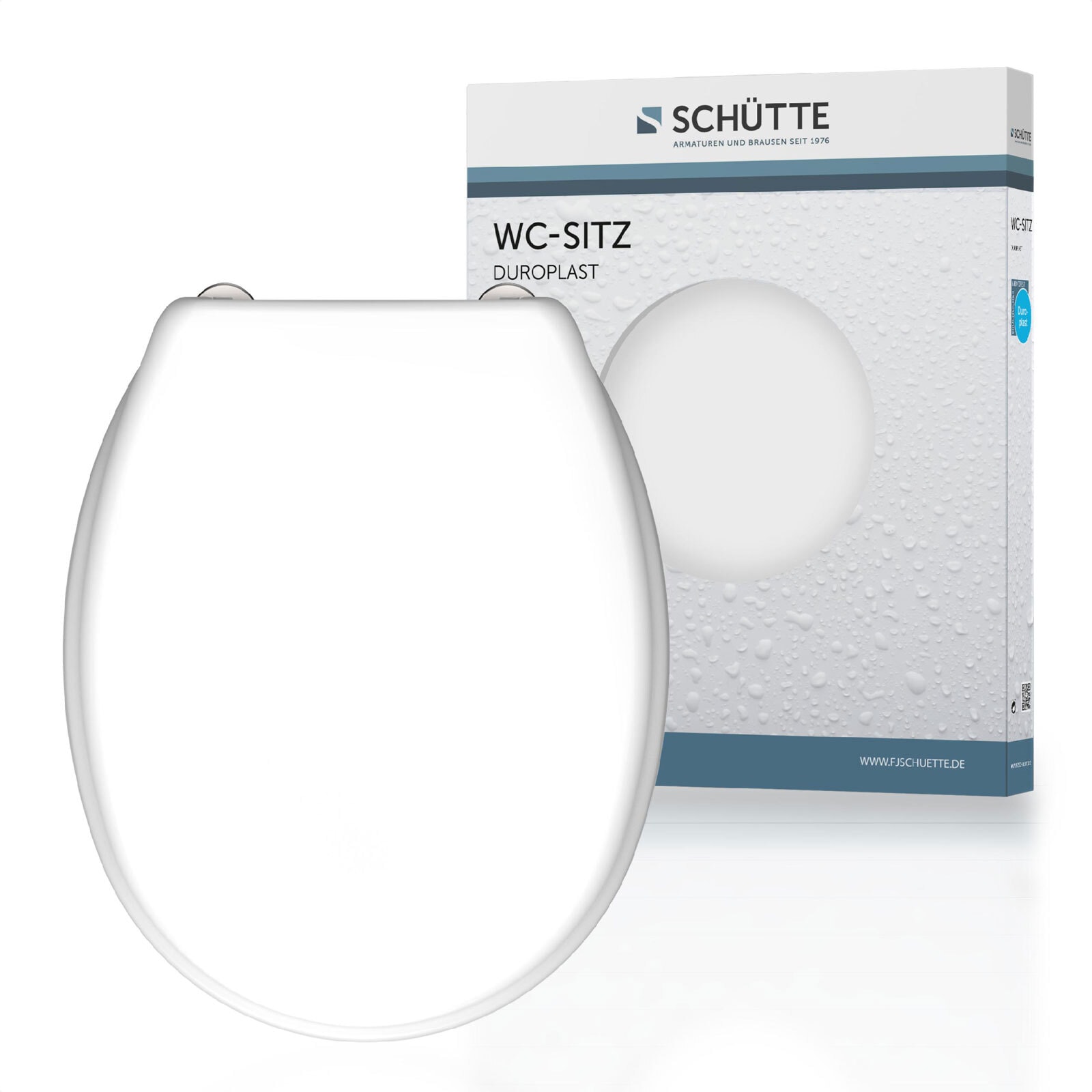 SCHÜTTE Duroplast WC-Sitz Weiß ca. 37,5 x 44,5 cm