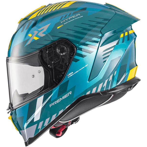 premier - Casque Hyper XR Turquoise / Vert / Jaune
