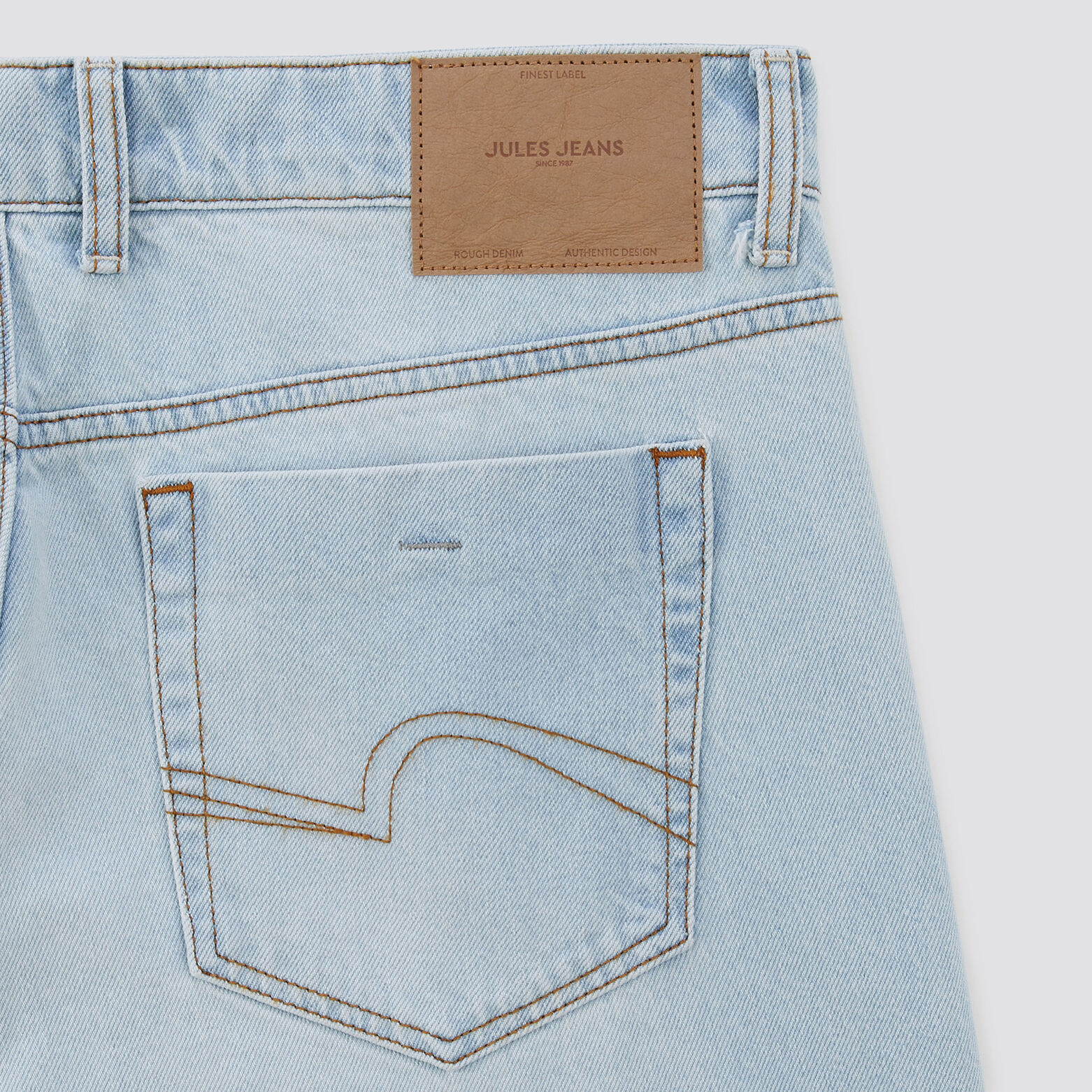 Jean relax en coton Bleu moyen