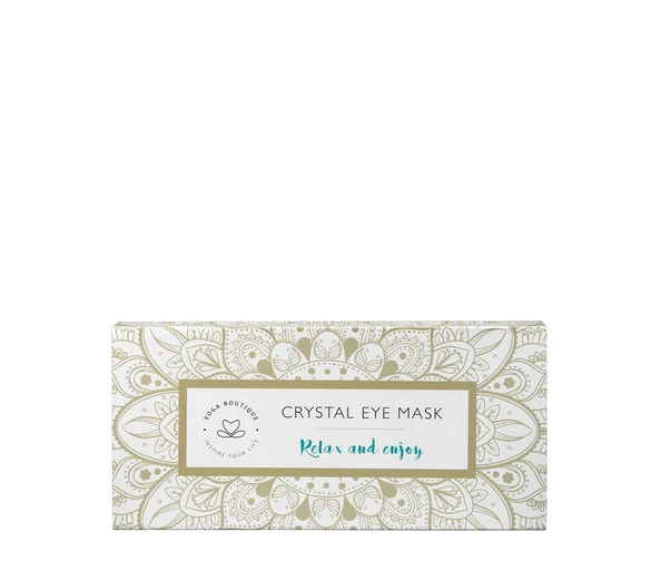 YOGA BOUTIQUE Relax and enjoy Crystal Eye Mask Rosenquarz