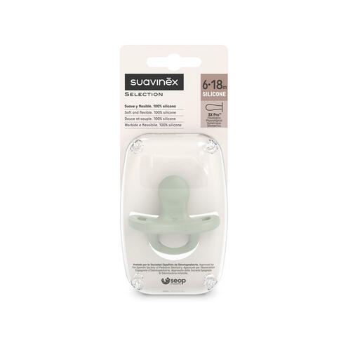 Sucette Anatomique Réversible SXPRO 6/18 Mois Vert - SUAVINEX
