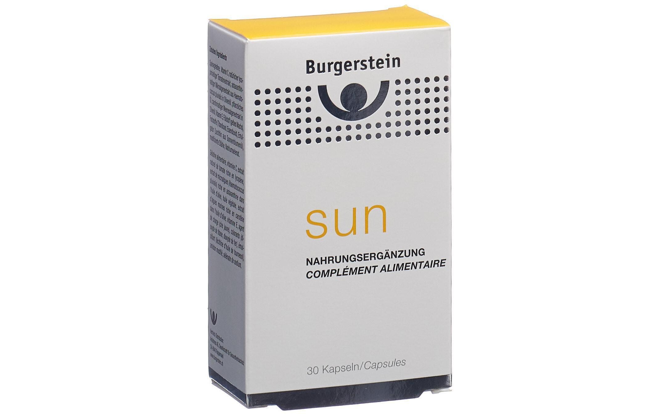 Sun 30 KapselnNahrungsergänzung mit Beta-Carotin
