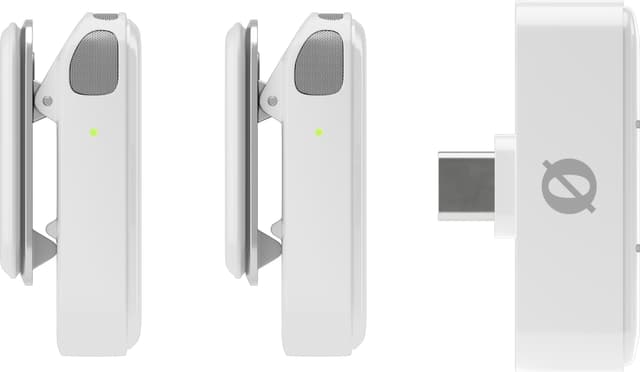 Røde Wireles Micro mikrofoner og modtagersæt (USB-C, hvid)