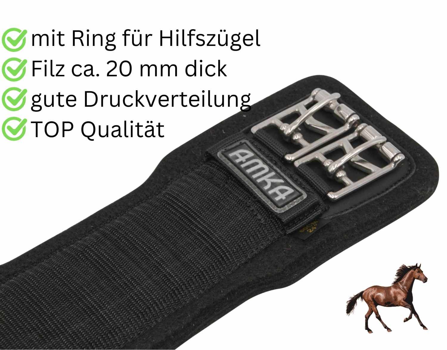 AMKA Filz Kurzgurt Dressurgurt