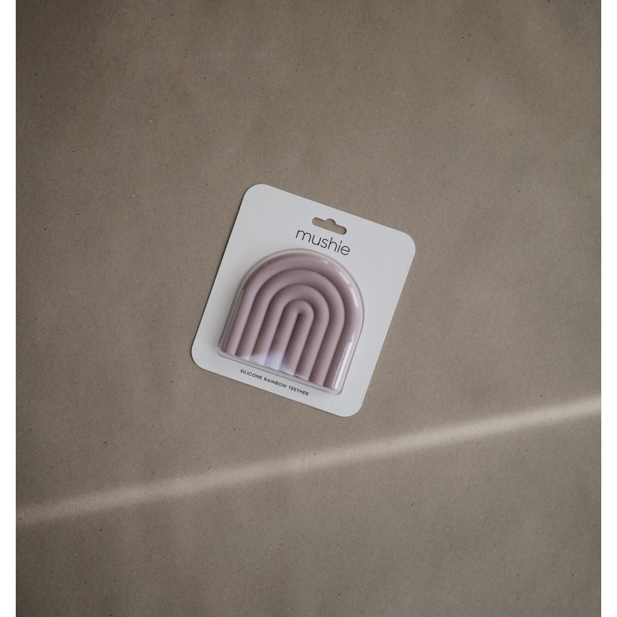 mushie Beißring Regenbogen, Mauve
