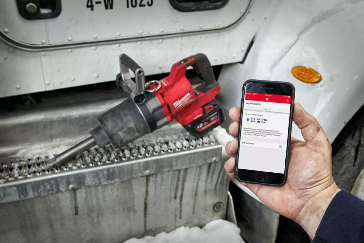 Milwaukee M18 ONEFHIWF1D-0C 18V Li-ion accu Slagmoersleutel body met frictiering en lange aandrijfas body in HD Box - 1