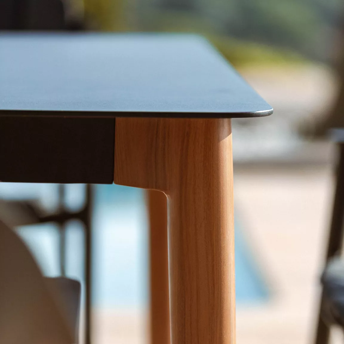 Table de jardin rectangulaire en aluminium 10 places (240 x 120 cm) Monte Carlo Gris anthracite