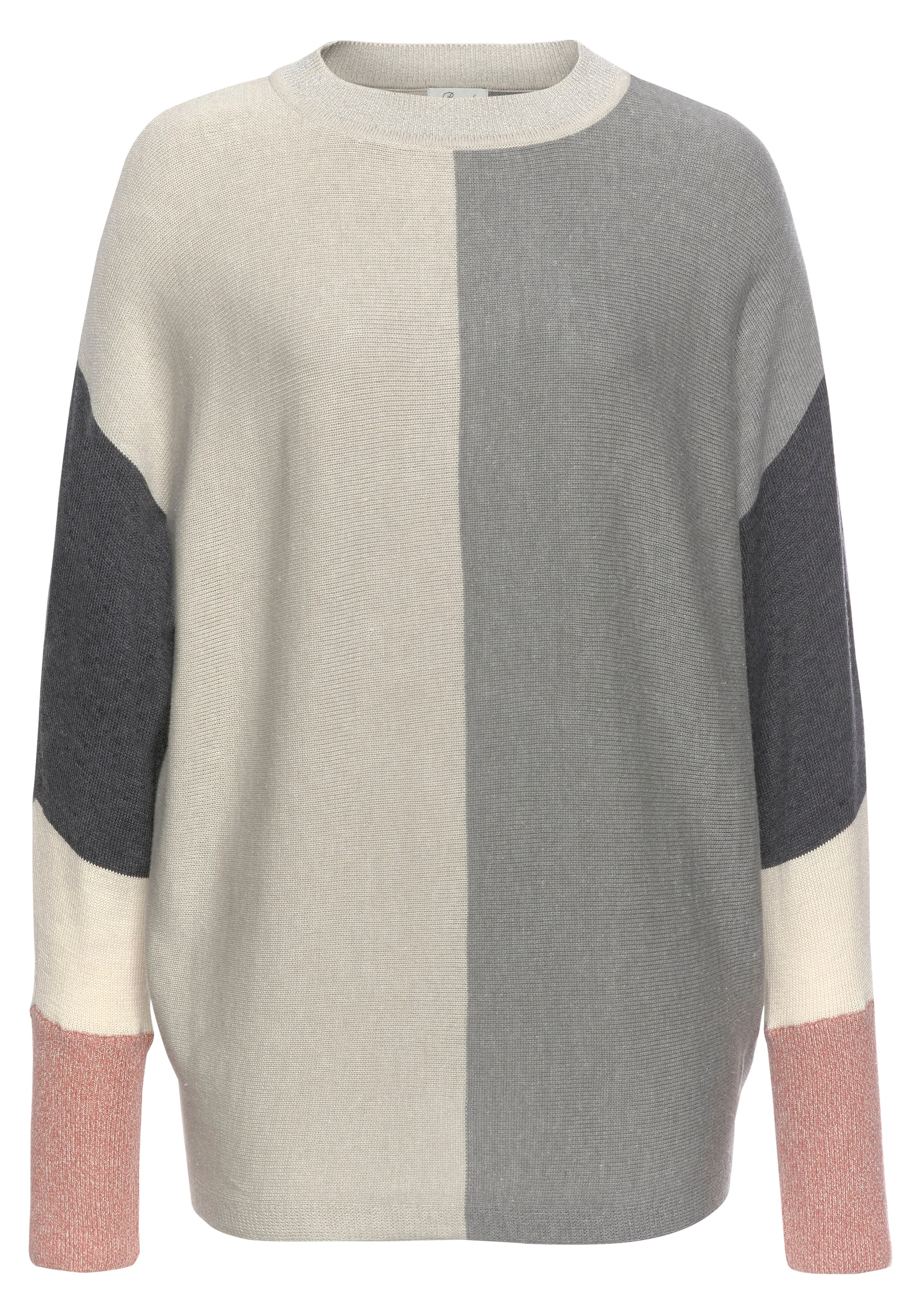 Boysen's Rundhalspullover , mit modischem Pastel-Colorblocking