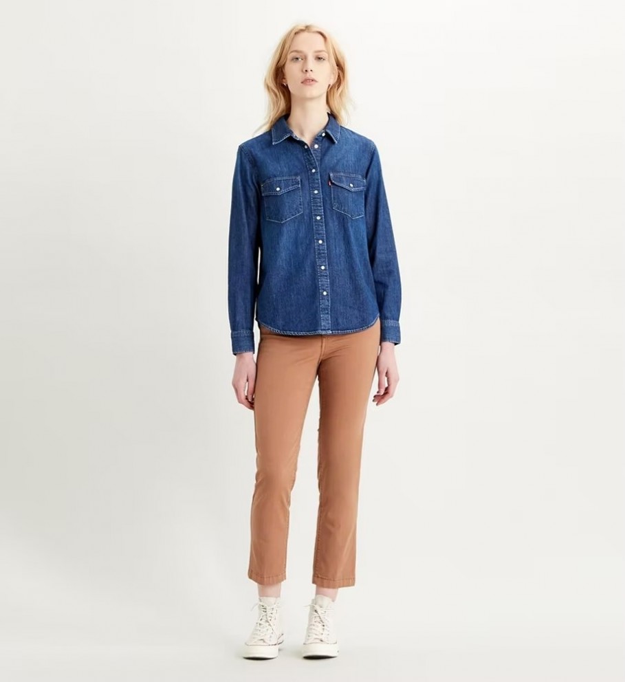 Camisa Levi's Essential Western Air Space 2 azul