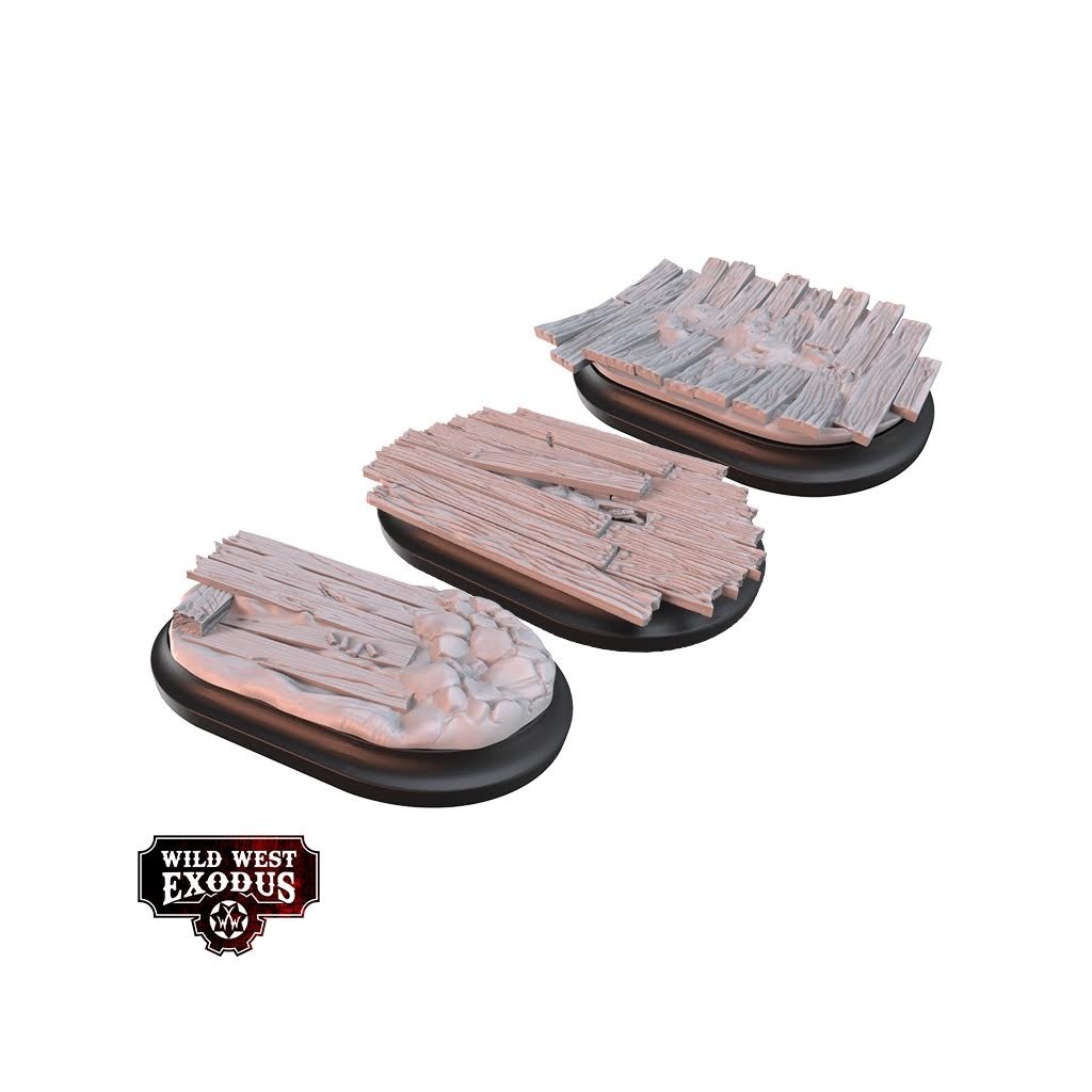 Wild West Exodus - Red Oak Medium Oval Base Topper Set