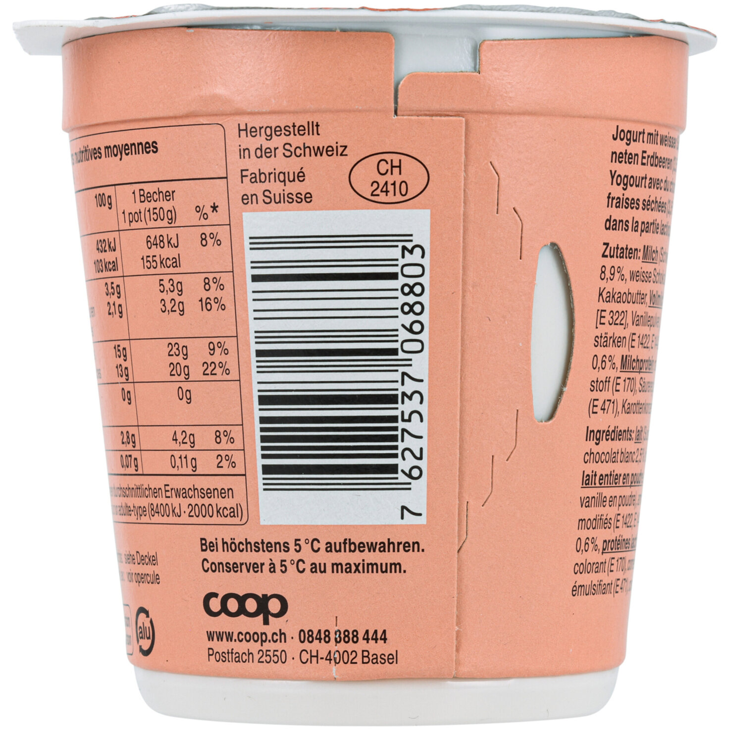Joghurt Special Edition withe Chocolate & Erdbeere 2x150g