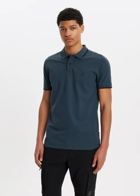 Polo piqué blauw (PETROL)